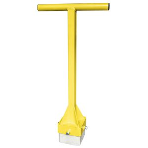 Dispozitiv manual de compactat si tasat borduri si pavele cap nylon