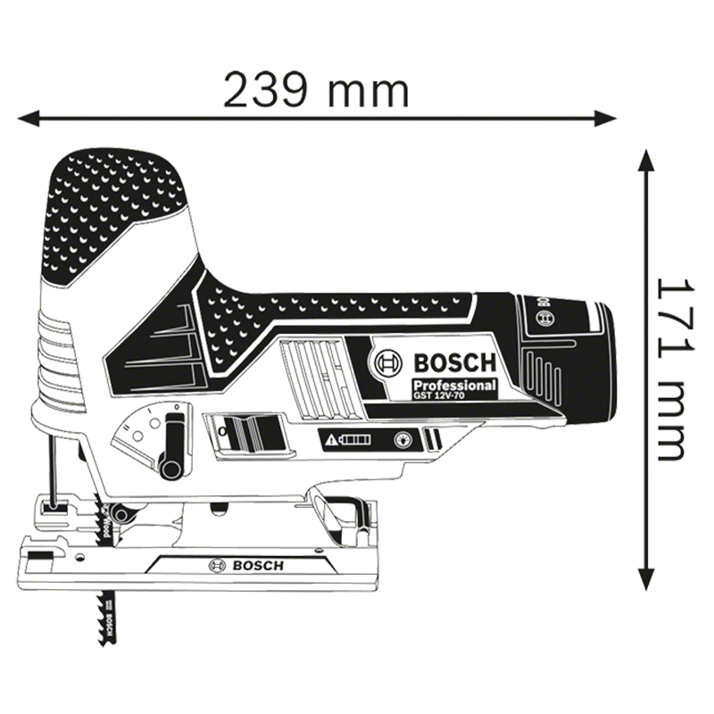Fierastrau vertical cu acumulatori GST 12V-70 - imagine 7