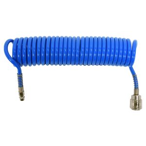Furtun de aer spiralat Michelin 20m, 6x8mm, nylon, cu cuple rapide, tip 1140/38