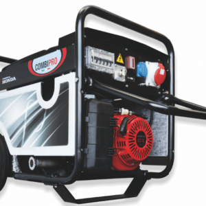 Generator de curent trifazic 400V Genmac, seria CombiPro, model G5500HC-M, putere 4,6 / 4 kW, motor Honda, benzina.