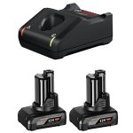 Pachet acumulatori si incarcator BOSCH, 2 x GBA 12V 6.0Ah + GAL 12V-40