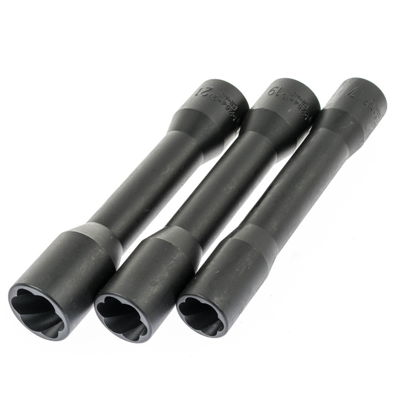 Set chei speciale extras suruburi, canale spirale, 1/2", 4 piese - imagine 4