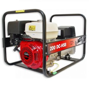 Generator de sudura monofazat tip WAGT 200DC HSB cu motor Honda pe benzina