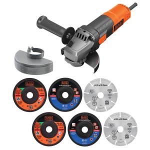 Polizor unghiular Black+Decker BEG220A6 900 W plus 6 discuri