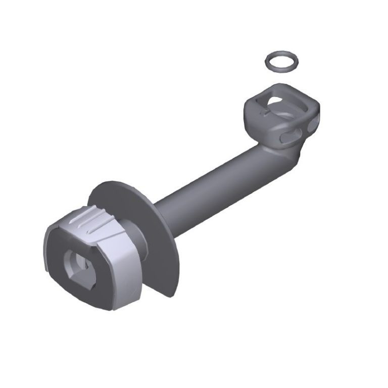 Tuyau Coudé Kärcher Pour K2 Et K3 - Sortie Haute Pression Avec Collier De Serrage