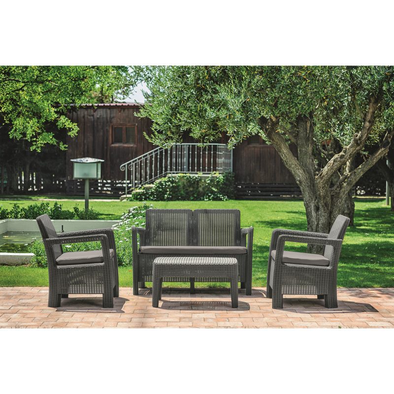 Set mobilier gradina graphite Keter Tarifa - imagine 2