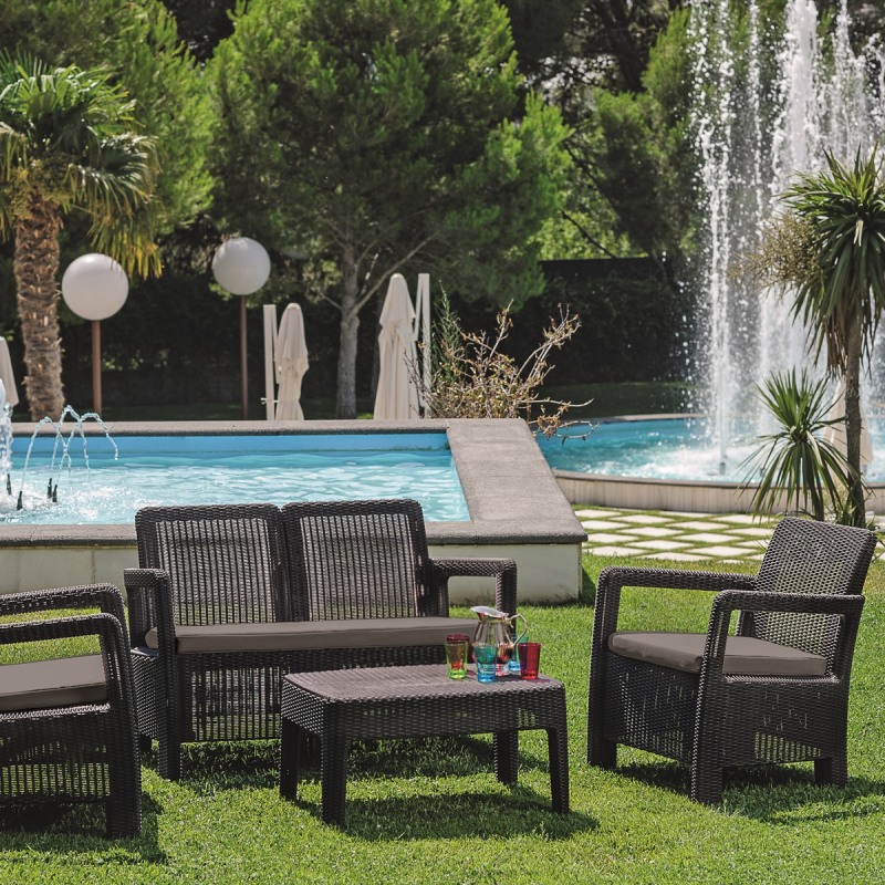 Set mobilier gradina graphite Keter Tarifa - imagine 4