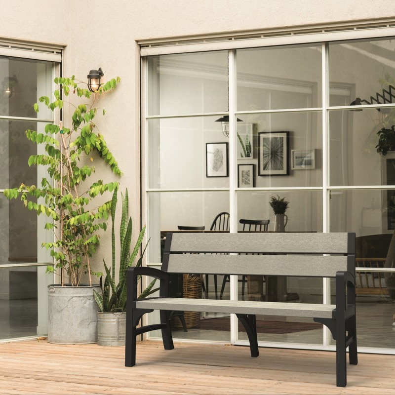 Set mobilier gradina gri-maroniu Keter Montero - imagine 3