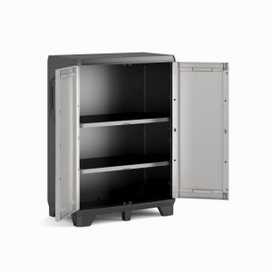 Dulap 2 polite gri Keter Low Gear 68x39x97cm
