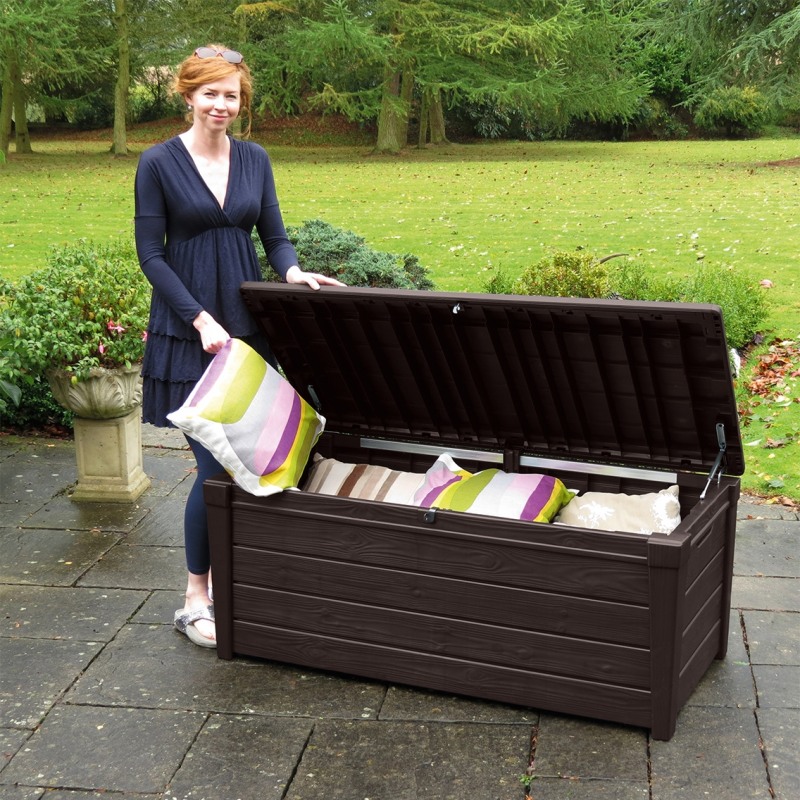 Lada depozitare Keter Brightwood 455 L maro - imagine 3
