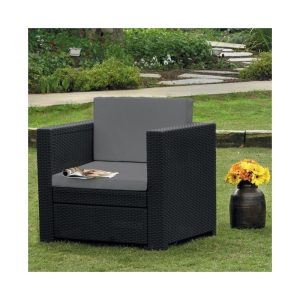 Scaun imitatie rattan graphit Keter Provence