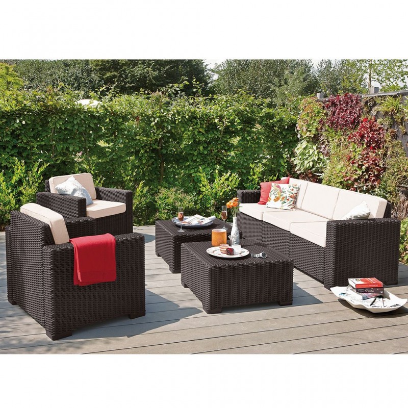 Masuta pentru gradina maro Keter California - imagine 3