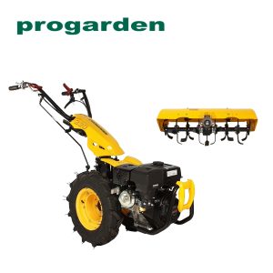 ProGARDEN Pachet Campo U9 motocultor multifunctional 9CP, benzina, 3+2 viteze, freza tractata BT-X65 650mm [BT330/G177]