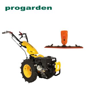ProGARDEN Pachet Campo U9 motocultor multifunctional 9CP, benzina, 3+2 viteze, bara cosire mobila 1200mm [BT330/G177]