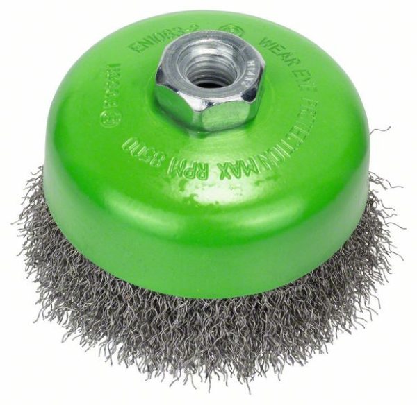 Bosch Perie-oala, sarma ondulata 100 otel inoxidabil 100mm, 0.3mm, M14