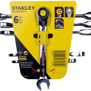 Stanley 4-89-907 Set de 6 chei combinate cu clichet 10, 12, 13, 16, 17, 19 mm