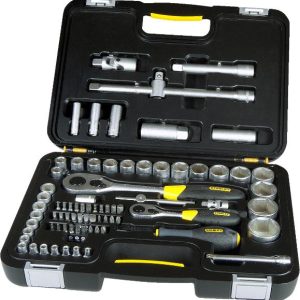 Stanley 1-94-669 Trusa 77 piese tubulare de 1/2" si 1/4" in sistem metric