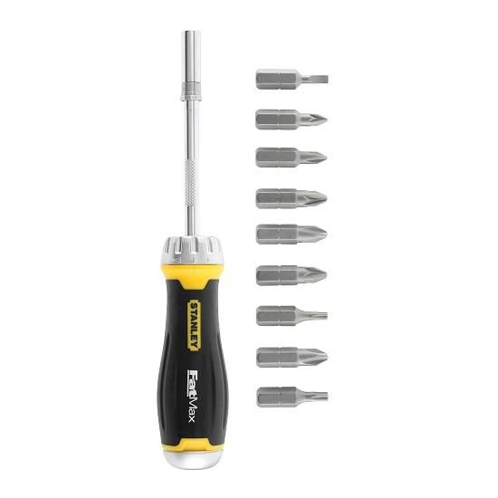 Stanley 0-69-214 Surubelnita magnetica cu clichet + 10 biti