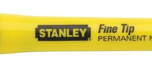 Stanley 0-47-316 Marker permanent negru cu varf subtire set 2 buc