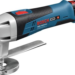 Bosch GSC 12V-13 Foarfeca tabla, otel 1.3mm, Al 2mm + 2xAcumulatori GBA 12V, 2.0Ah + Incarcator rapid GAL 1230CV + L-Boxx 102