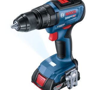 Bosch GSB 18V-50 Masina gaurit cu percutie cu acumulator + 2 x Acumulatori GBA 18V 2.0Ah + Incarcator GAL 18V-20 Professional + L-Case