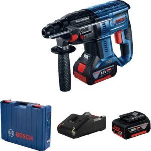 Bosch GBH 180-LI Ciocan rotopercutor cu acumulator cu SDS plus, 2J + 2 x Acumulatori GBA 18V 4.0Ah + Incarcator rapid GAL 18V-40 Professional + Valiza profesionala
