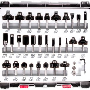 Bosch Set freze de profilat canturi, 30buc, mixte, tij? 8mm