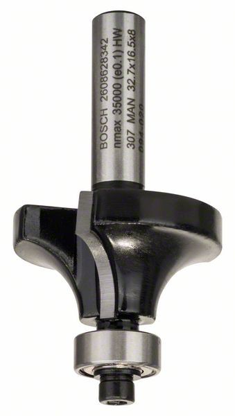 Bosch Freza de rotunjit, 8mm, R1 10mm, L 1.5mm, G 57mm 8mm, R1 10mm, L 16.5mm