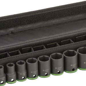 Bosch Set 9 chei tubulare 1/2" standard 10, 12, 13, 17, 19, 21, 22, 24, 27 mm
