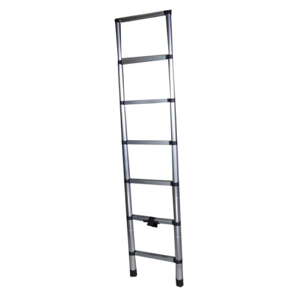 Scara telescopica Bisonte STR1020, aluminiu, 7 trepte, 2.0 m
