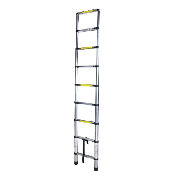 Scara telescopica Bisonte STR1026, aluminiu, 9 trepte, 2.6 m