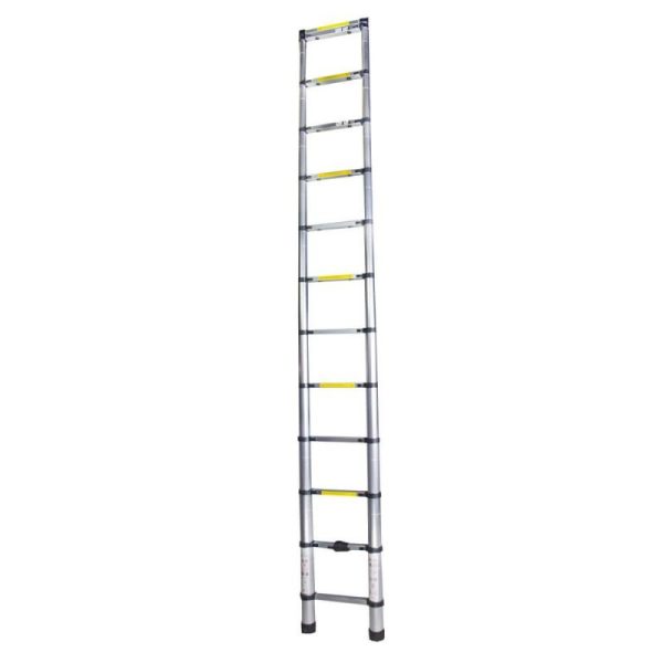 Scara telescopica Bisonte STR1038 din aluminiu, 13 trepte, 3.8 m