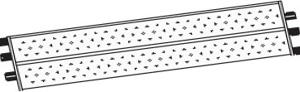 CONDOR - Podea zincata VEGA 1800x500 mm.