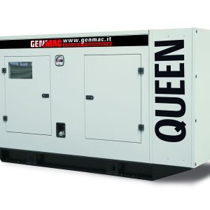 Generator GENMAC, gama Queen, model G130IS, trifazic 400 V, putere 134 kVA, motor Fpt-Iveco 159 CP, Diesel