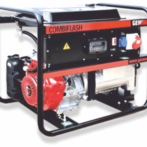 Generator GENMAC CombiFlash, model G221HEO-M, trifazic 400 V, curent maxim sudura 220 AC, motor Honda
