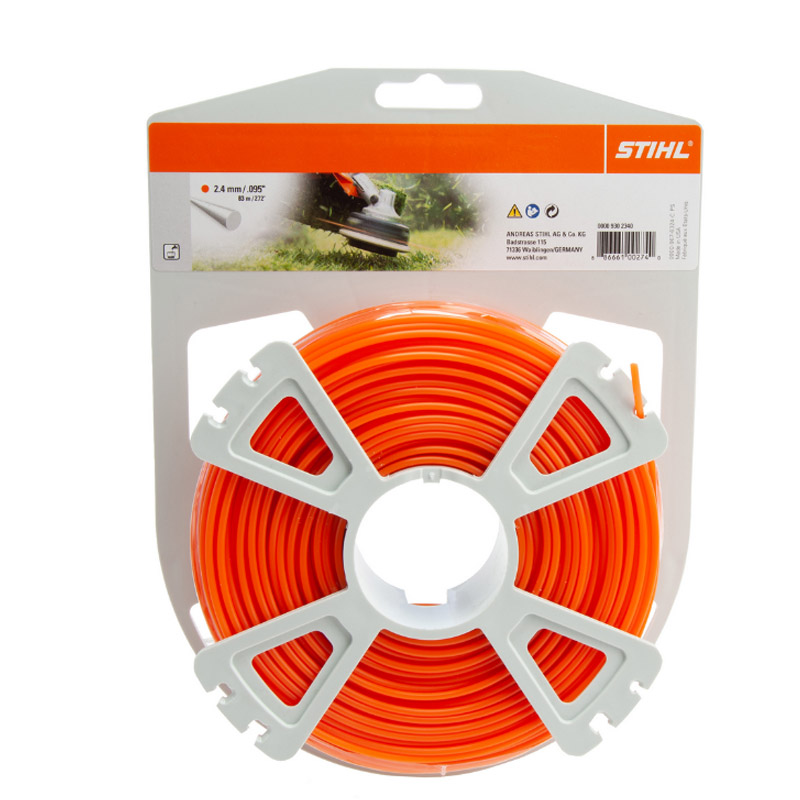 Fir NYLON rotund pentru motocoase Stihl, 2.4 mm x 83 m, orange