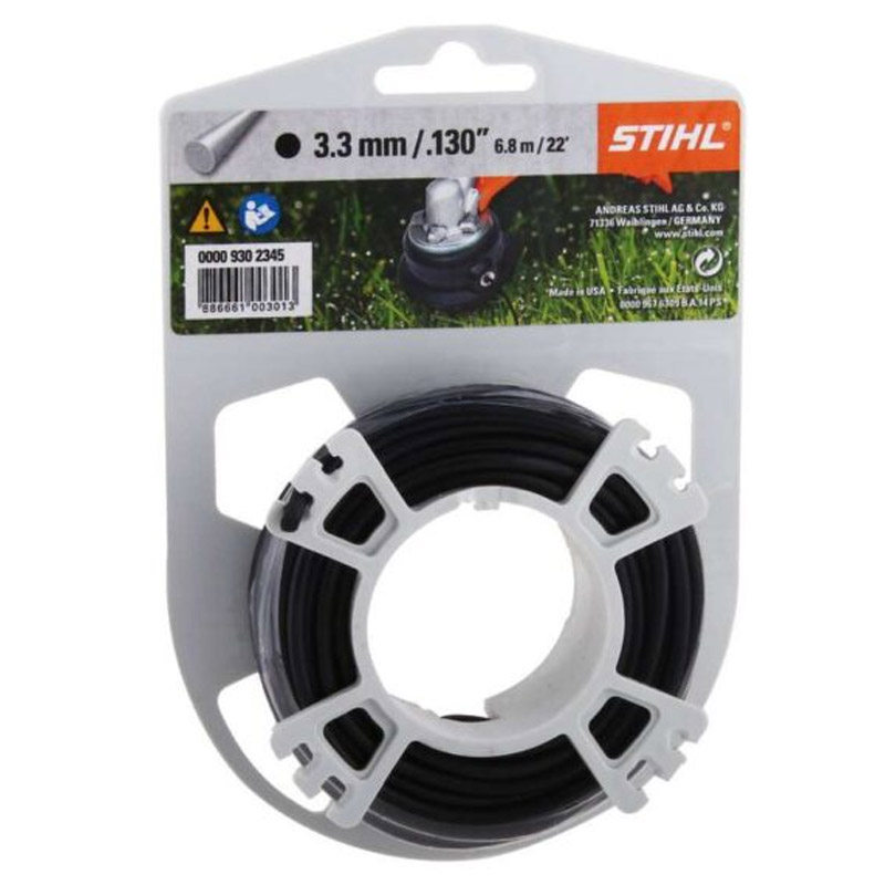 Fir NYLON rotund pentru motocoase Stihl, 3.3 mm x 6.8 m