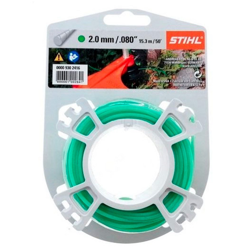 Fir rotund si silentios pentru motocoase Stihl, 2.0 mm x 15 m