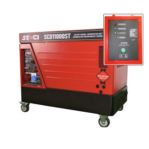 Generator de curent insonorizat Senci SC11000ST,  400V: 8,5kW, motor Diesel ATS inclus