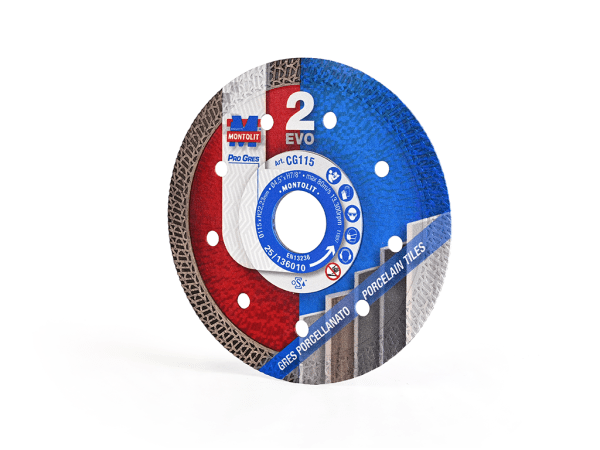 Disc diamantat pentru taiere gresie portelanata, ceramica dura Montolit CG115 PROGRES 2 EVO